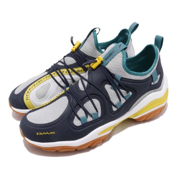 Reebok Mens DMX Series 2000 Navy Running Shoes Sneakers - Picture 1 of 5